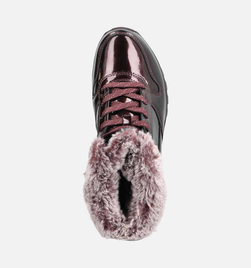 Skechers Uno Rugged Fiesty Winter Boots en Bordeaux pour femmes (377972)