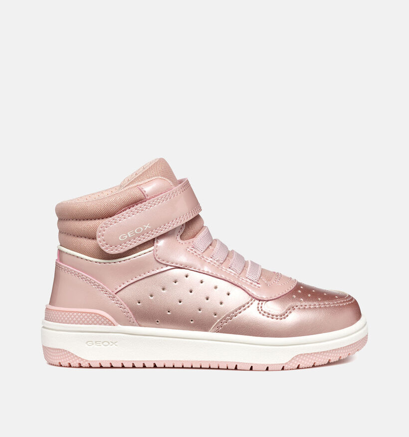 Geox Washiba Baskets en Rose pour filles (344540) - pour semelles orthopédiques