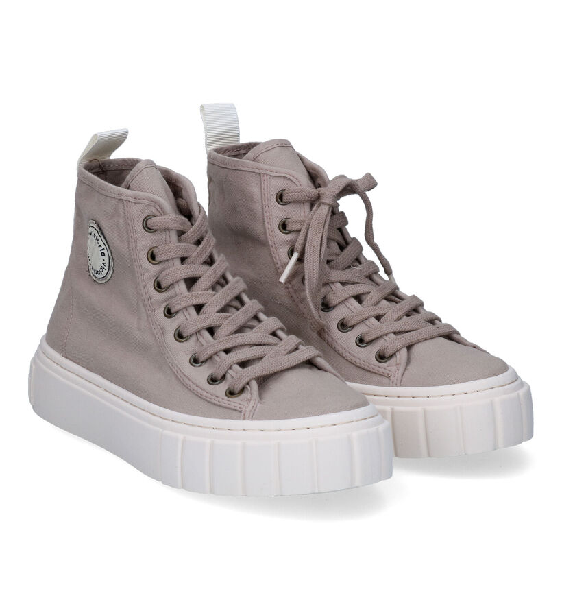 Victoria Baskets montantes en Taupe pour femmes (305333)