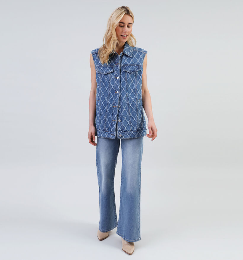 Vila Clay Blauwe Oversized jeansjas voor dames (342150)