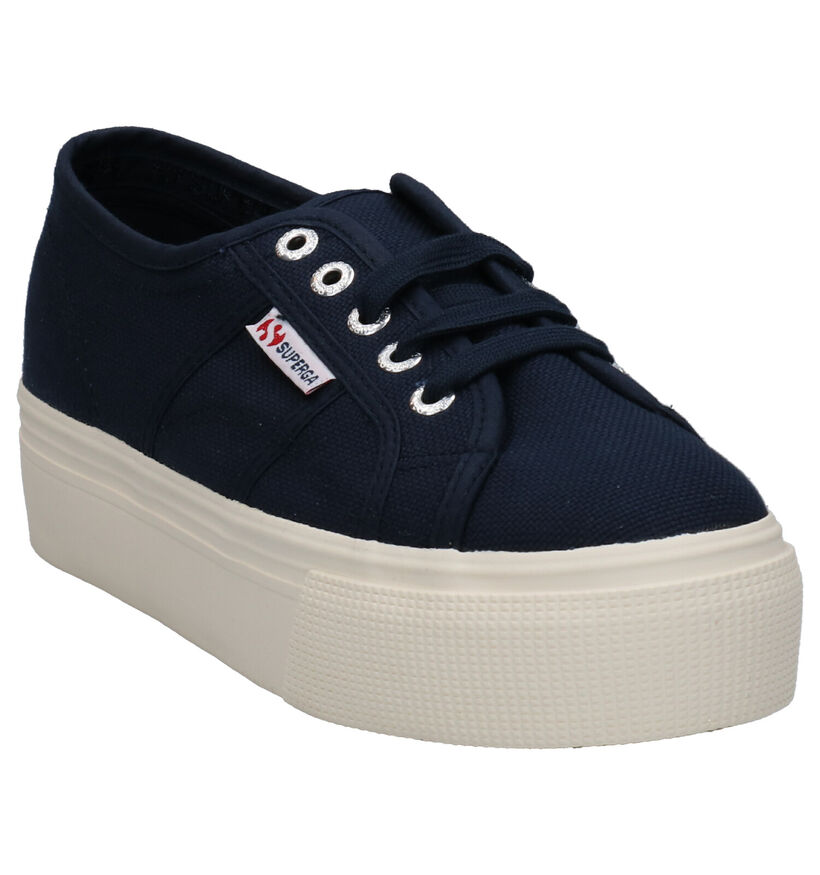 Superga Zwarte Sneakers in stof (284302)