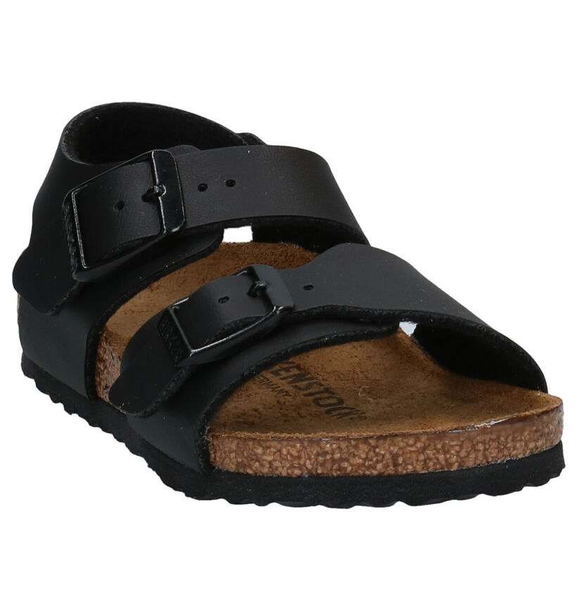 Birkenstock New York  Sandales en Noir pour garçons (338096)