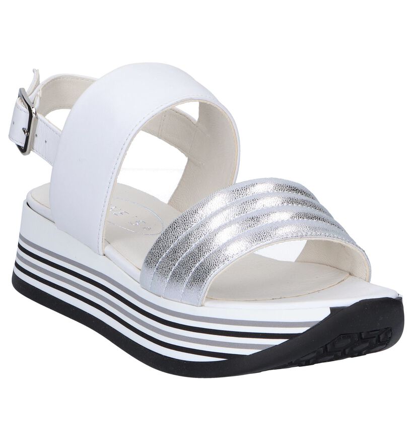 Witte Sandalen Tine's in leer (251747)
