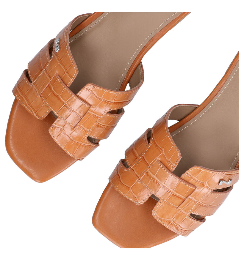 Nathan-Baume Mules en Cognac en cuir (290191)