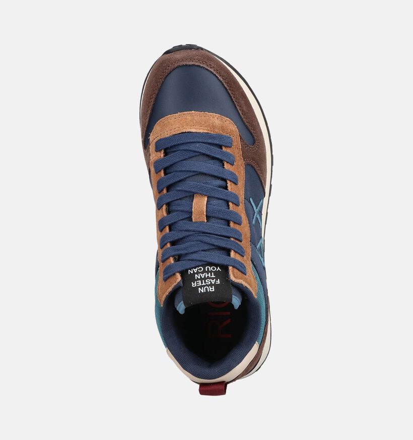 Sun68 Tom 2.0 Blauwe/Multi Sneakers voor heren (379401) - geschikt voor steunzolen