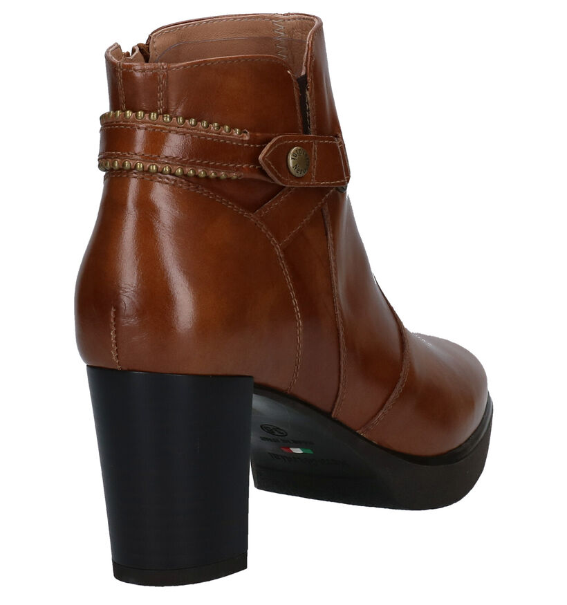 NeroGiardini Cognac Enkellaarzen in leer (278978)