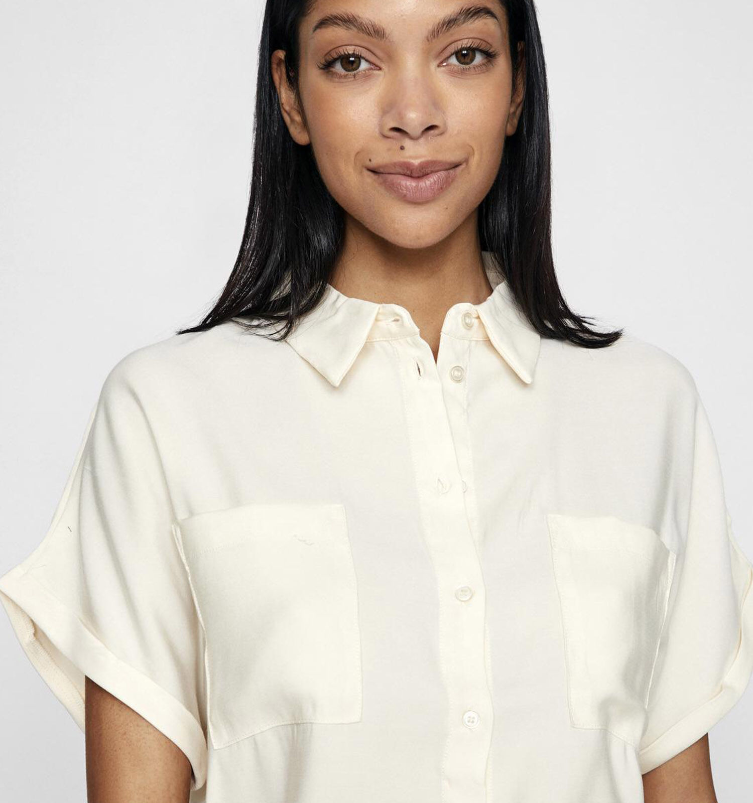 Vila Luka Beige Hemd Dames Blouses Online op TORFS.BE