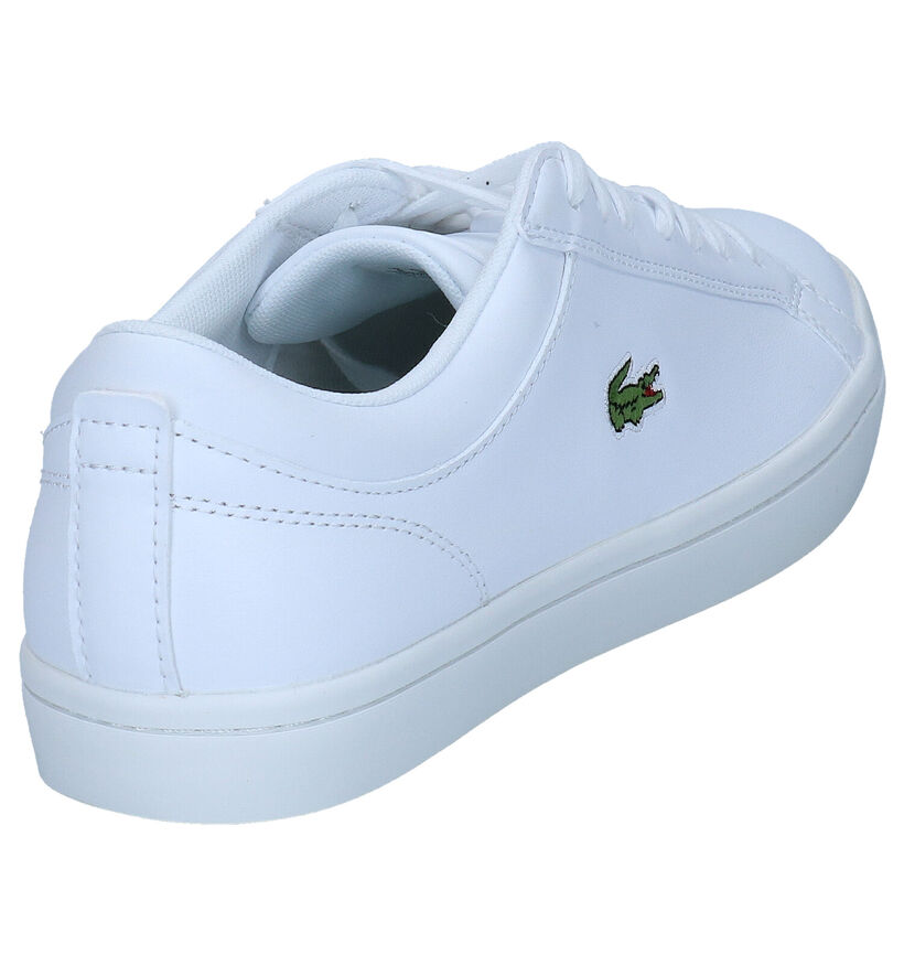 Lacoste Straightset Baskets en Blanc en cuir (287012)