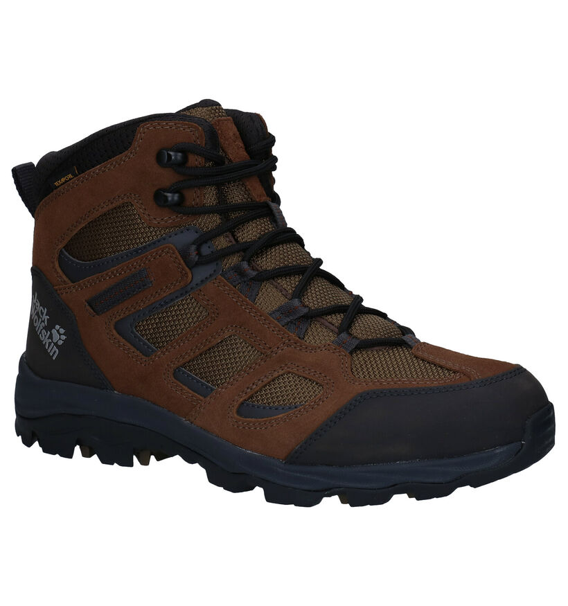 Jack Wolfskin Vojo 3 Texapore Bruine Wandelschoenen voor heren (302186) - geschikt voor steunzolen