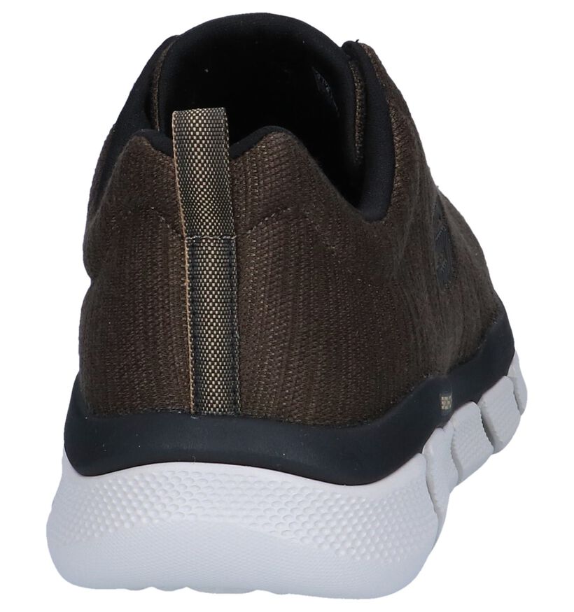 Kaki Sneakers Skechers Relaxed Fit Skech-Flex 3.0 in stof (247389)