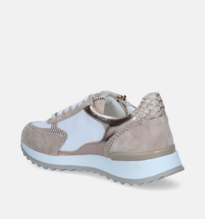 Nathan-Baume Beige Sneakers voor dames (340406) - geschikt voor steunzolen