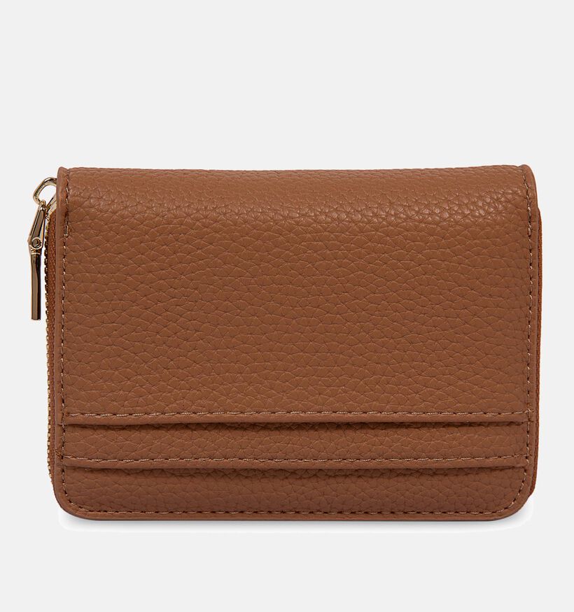 Laurent David Estee Porte-monnaie zippé en Cognac pour femmes (357978)