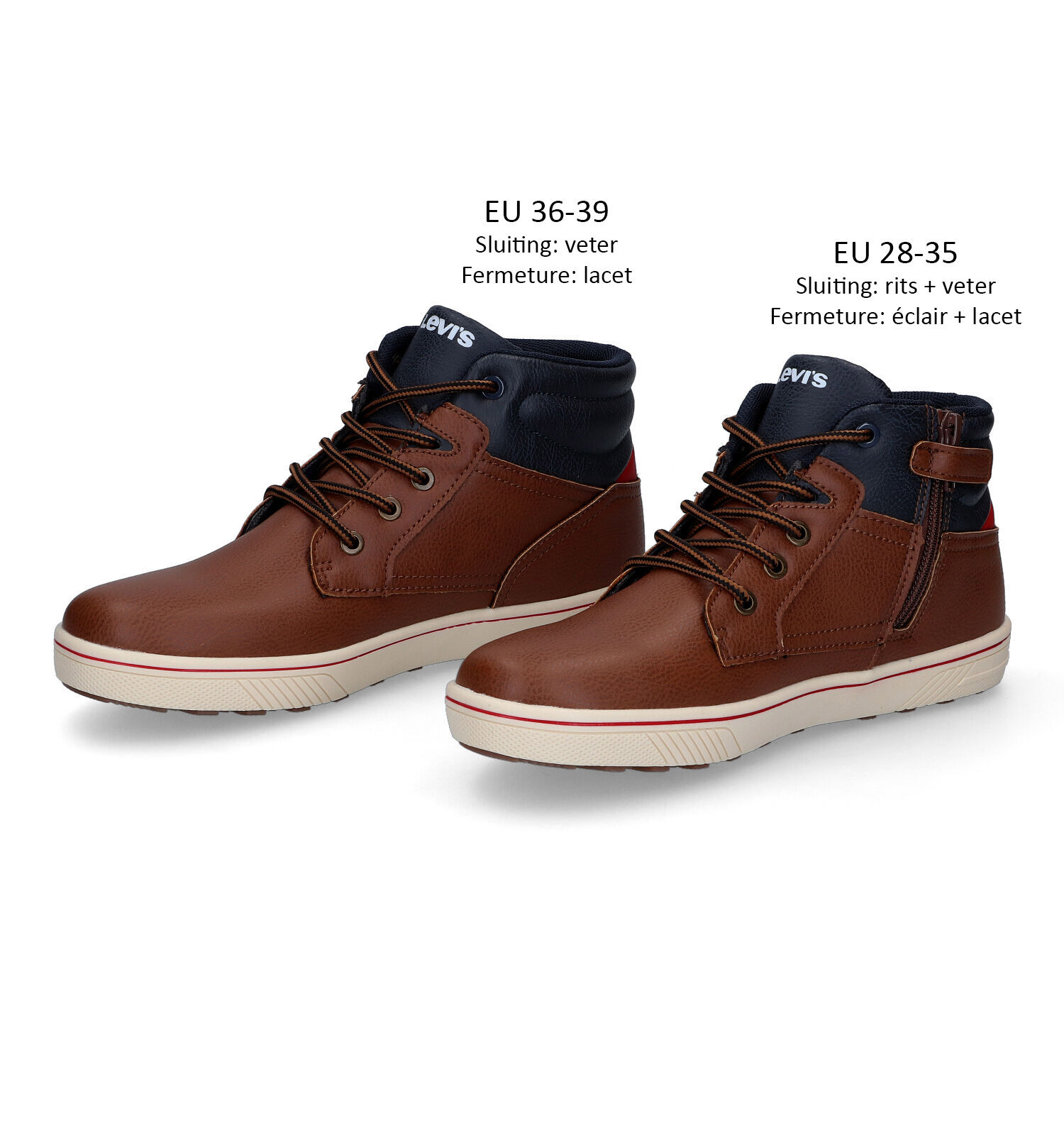 Levi s New Portland Cognac Bottines Jongens Hoge schoenen