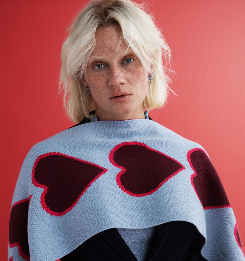 Pieces Rulie Long Knit Blauwe Sjaal voor dames (348356)