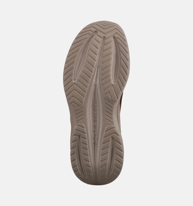 Skechers Slade 2.0 Encore Baskets basses en Brun fonc&eacute; pour hommes (379221)