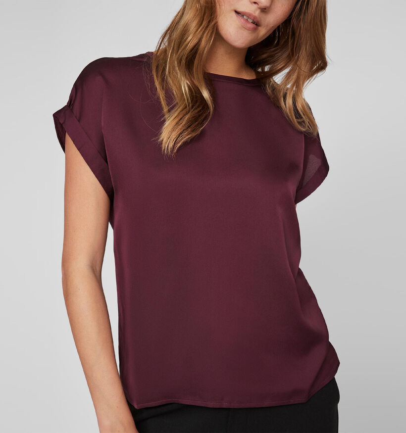 Vila Ellette Bordeaux T-shirt voor dames (340665)