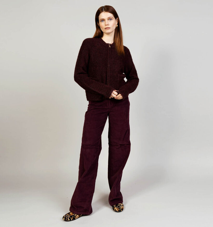 Mexx Teddy Zipper Veste en Violet pour femmes (365612)