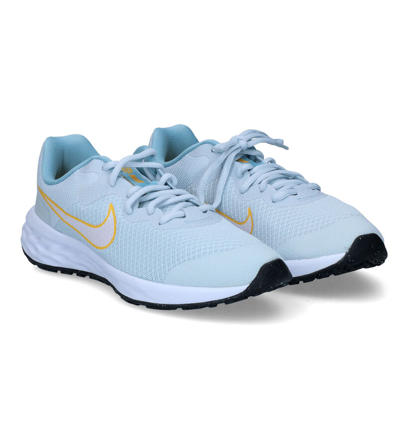 Nike Revolution 6 GS Baskets en Bleu pour filles (308953)