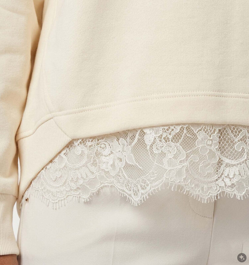 Ador&eacute; Nala Ecru Sweater met Kant voor dames (384097)