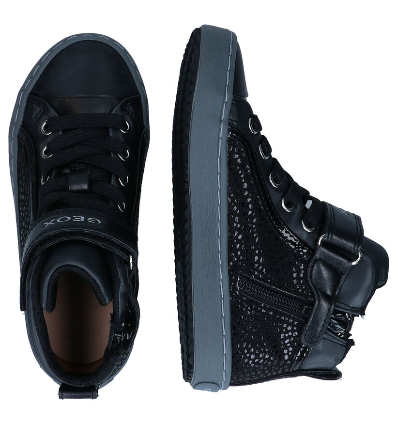 Geox Kalispera Baskets Hautes en Taupe pour filles (312541) - pour semelles orthopédiques