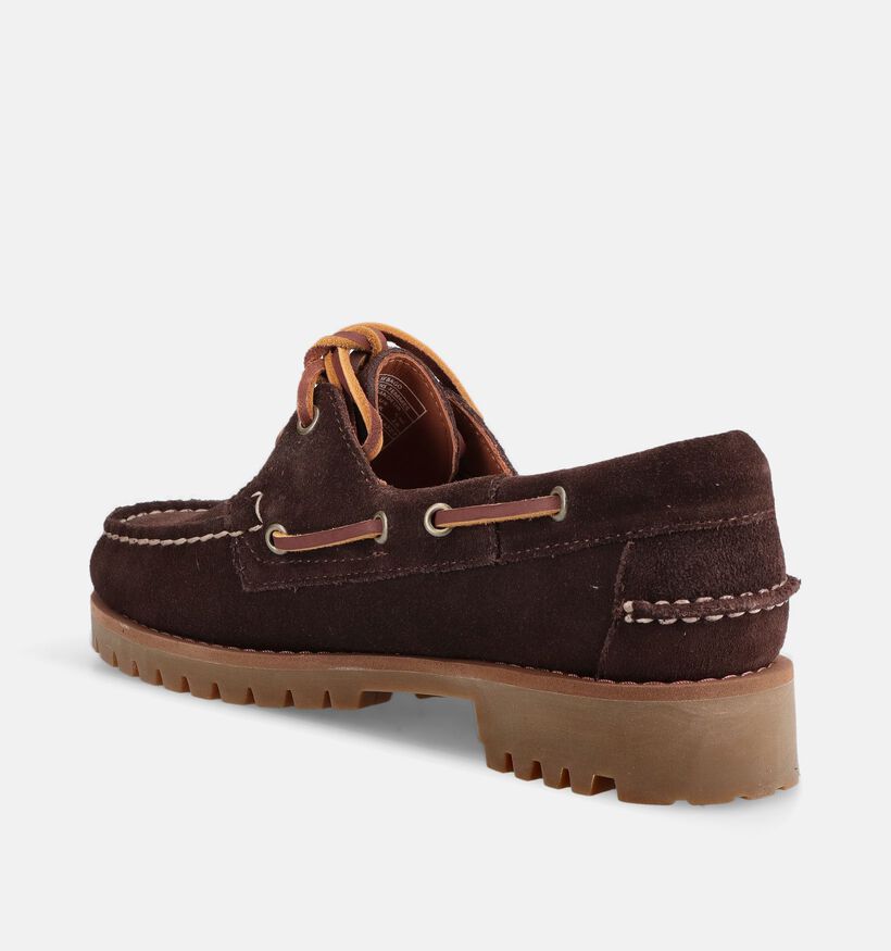 Sebago Ranger Suede Chaussures bateau en Brun fonc&eacute; pour femmes (376078)
