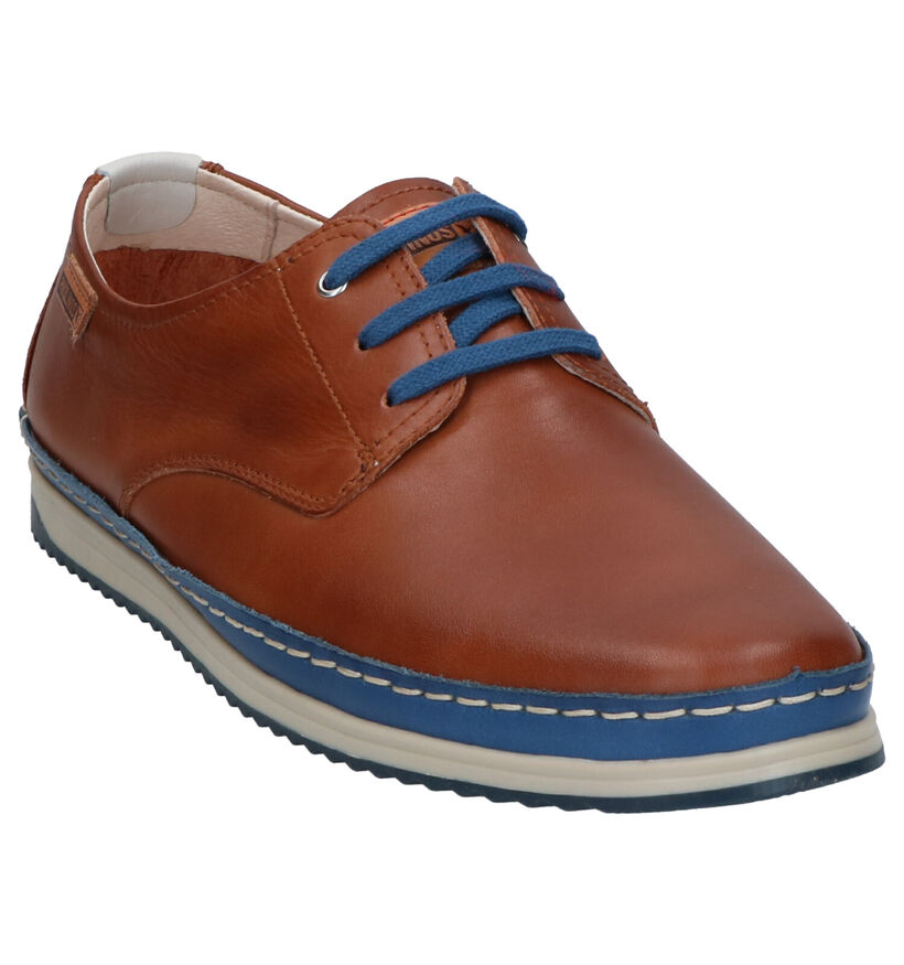 Cognac Veterschoenen Pikolinos Motril in leer (272414)