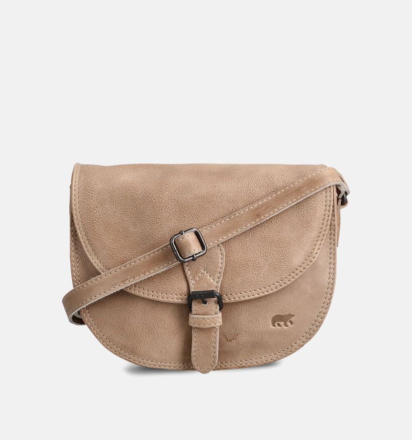 Bear Design Sac port&eacute; crois&eacute; en Beige pour femmes (375790)