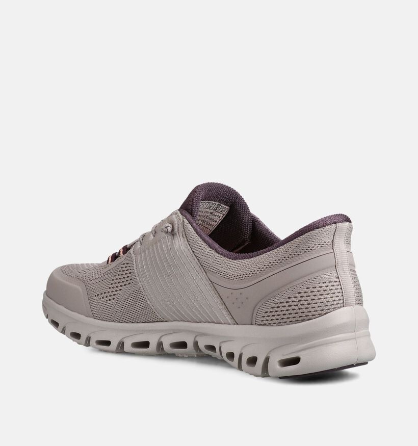 Skechers Glide-Step Stargaze Taupe Slip-ons voor dames (367838) - geschikt voor steunzolen