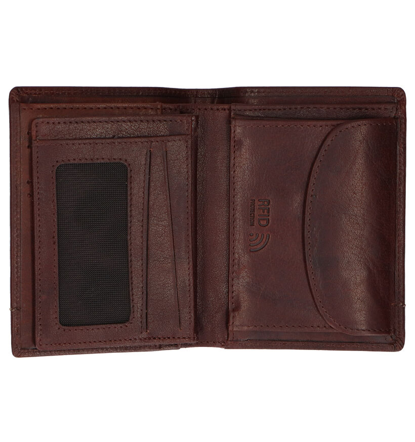 Maverick Cognac Portefeuille in leer (301667)