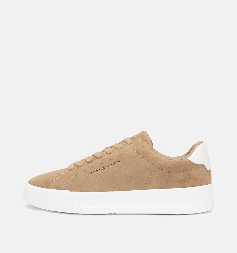 Tommy Hilfiger Court Suede Lichtbruine Sneakers voor heren (366164) - geschikt voor steunzolen