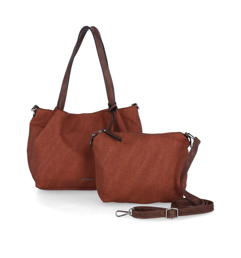 Emily & Noah Elke Blauwe Shopper tas met rits voor dames (340657)
