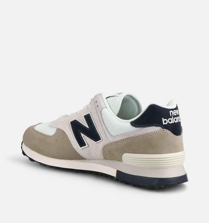 New Balance 574 Witte/Zwarte Sneakers voor heren (375107) - geschikt voor steunzolen