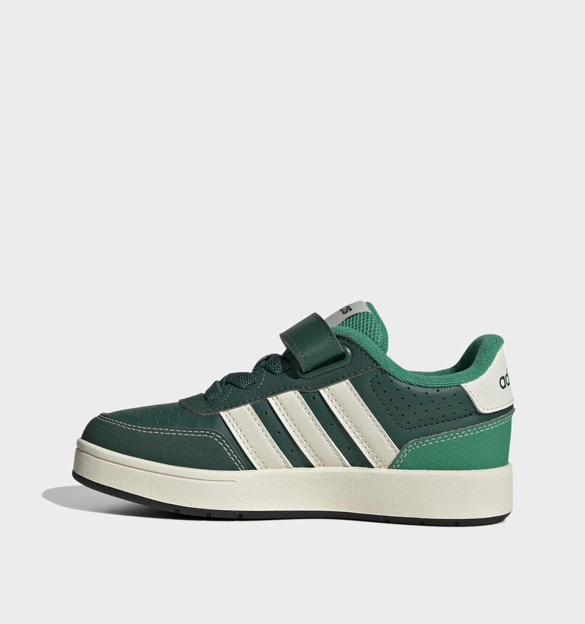 adidas Breakbase Donkergroene Sneakers voor jongens (380578) - geschikt voor steunzolen