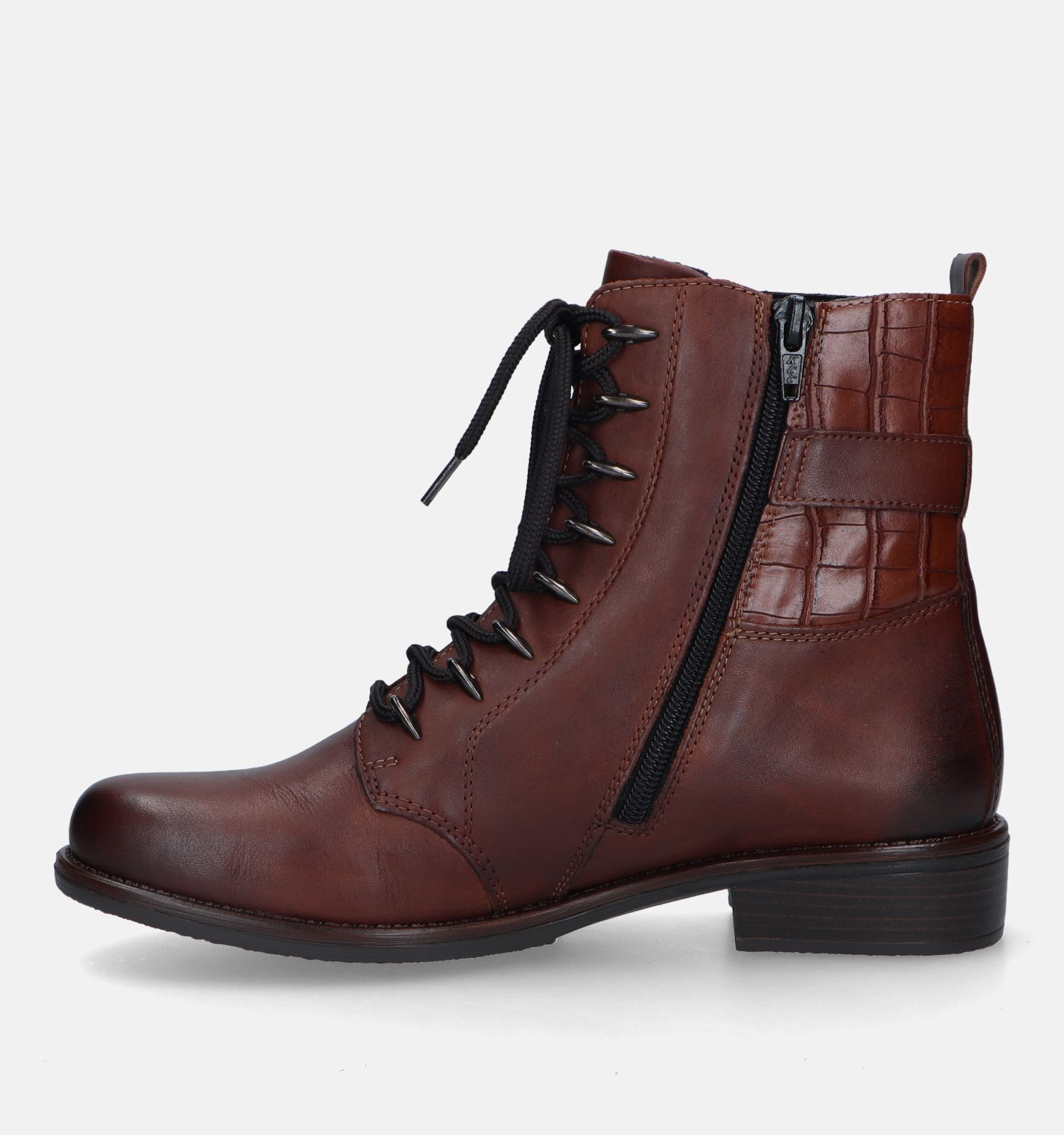 Bottines lacets cognac femme discount
