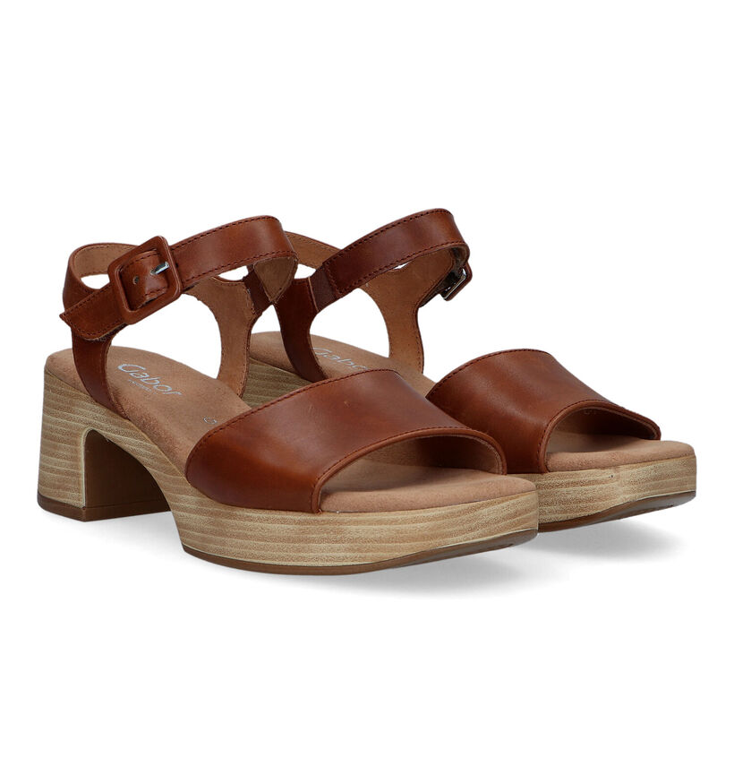 Gabor Comfort Sandales en Cognac pour femmes (323359)