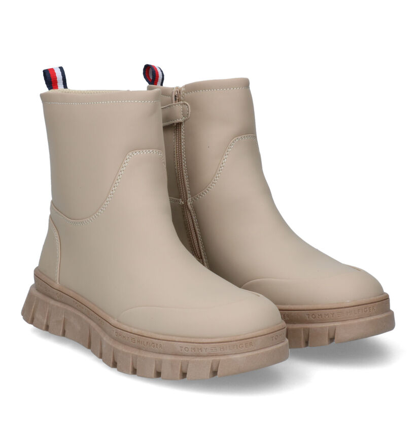 Tommy Hilfiger Bottines robustes en Beige foncé en synthétique (314492)