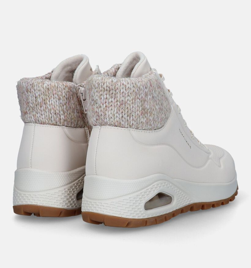 Skechers Uno Rugged Ecru Sneakers voor dames (328070) - geschikt voor steunzolen