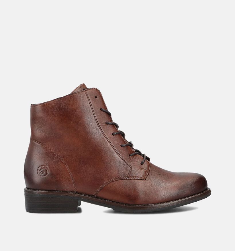 Remonte Bruine Veterboots voor dames (360392) - geschikt voor steunzolen