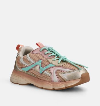 Naturino Low Baskets Beige/Or/Bleu/Rose/Argent