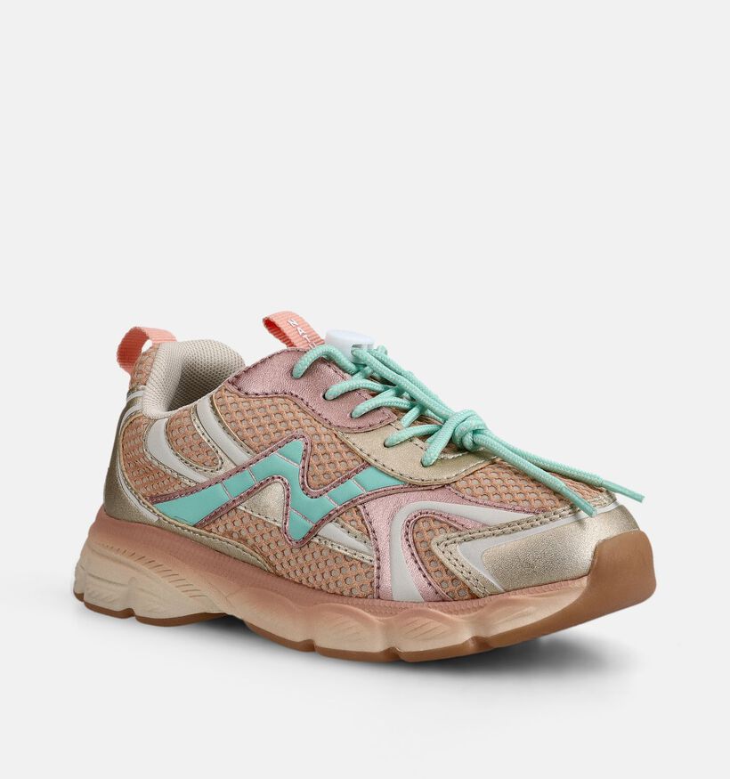Naturino Wave Gouden Sneakers voor meisjes (371554) - geschikt voor steunzolen