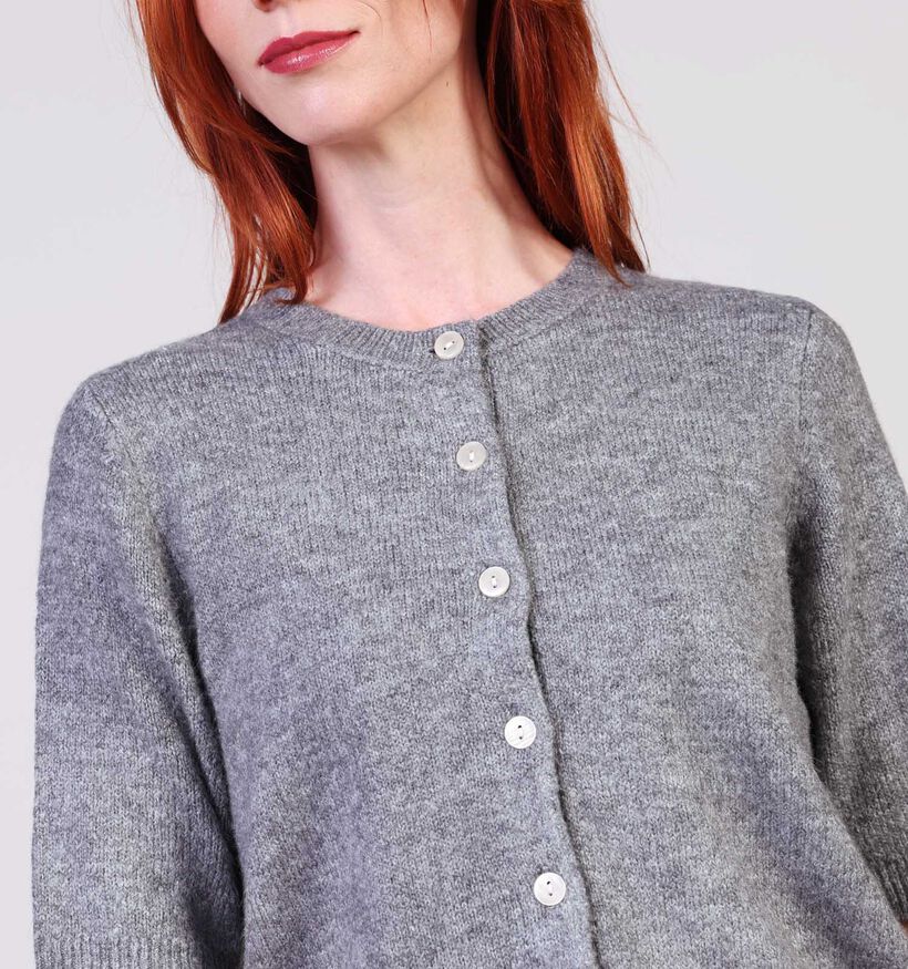 Vila Dainty Knit Grijze Cardigan voor dames (364076)