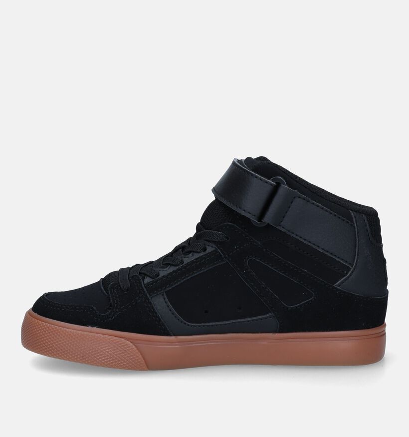 DC Shoes Pure High Top Baskets de skate en Noir pour garçons (326850)