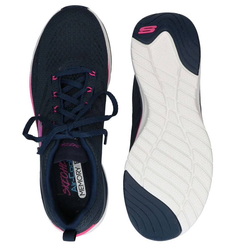 Skechers Ultra Groove Baskets en Bleu en textile (290284)