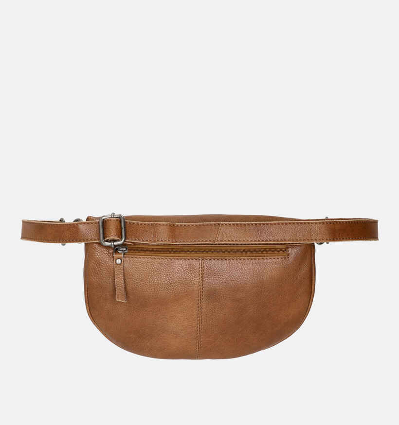 Hide & Stitches Sac porté croisé en Cognac pour femmes (358983)