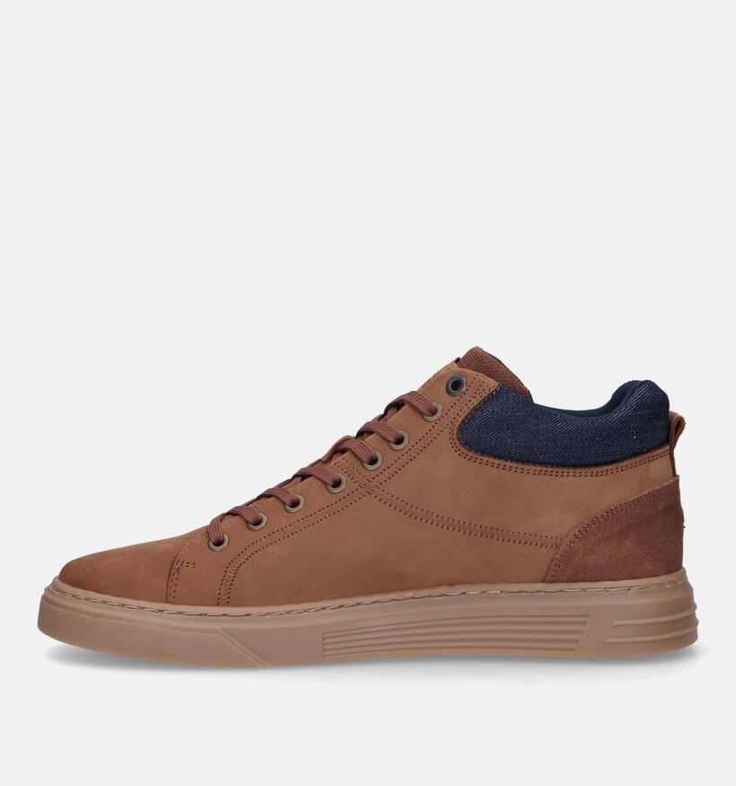 Bullboxer Chaussures hautes en Cognac pour hommes (328897) - pour semelles orthopédiques