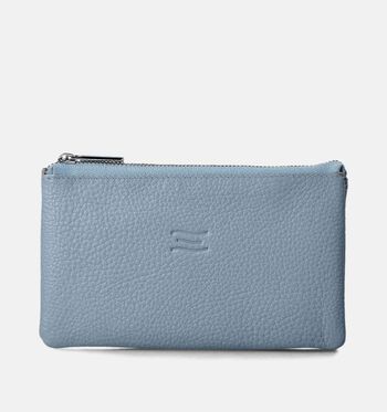 Crinkles Portemonnees Beige/Blauw