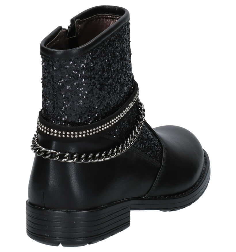 Asso Bottes basses en Noir en simili cuir (254995)