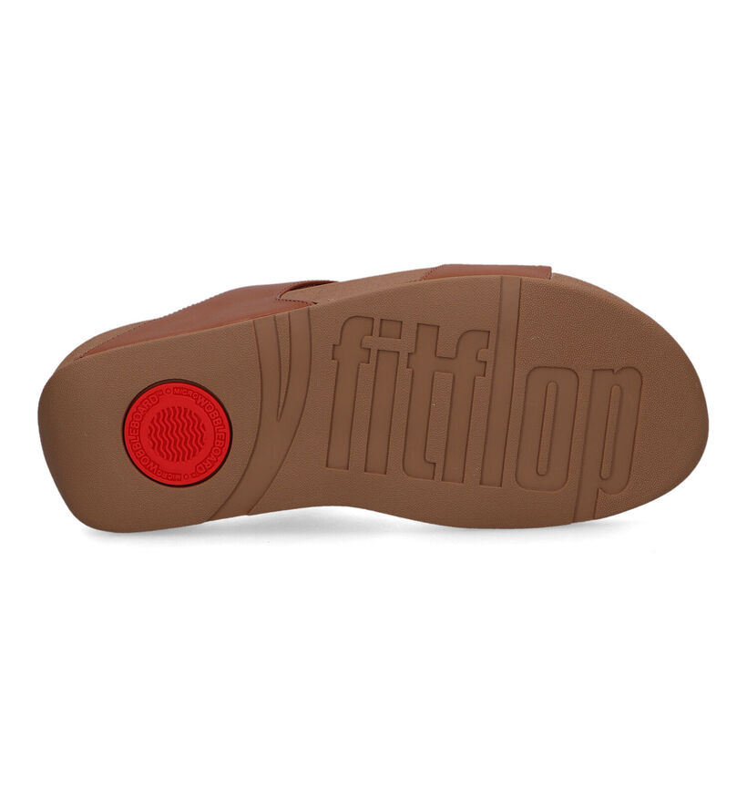 FitFlop Lulu Cognac Slippers in leer (320468)