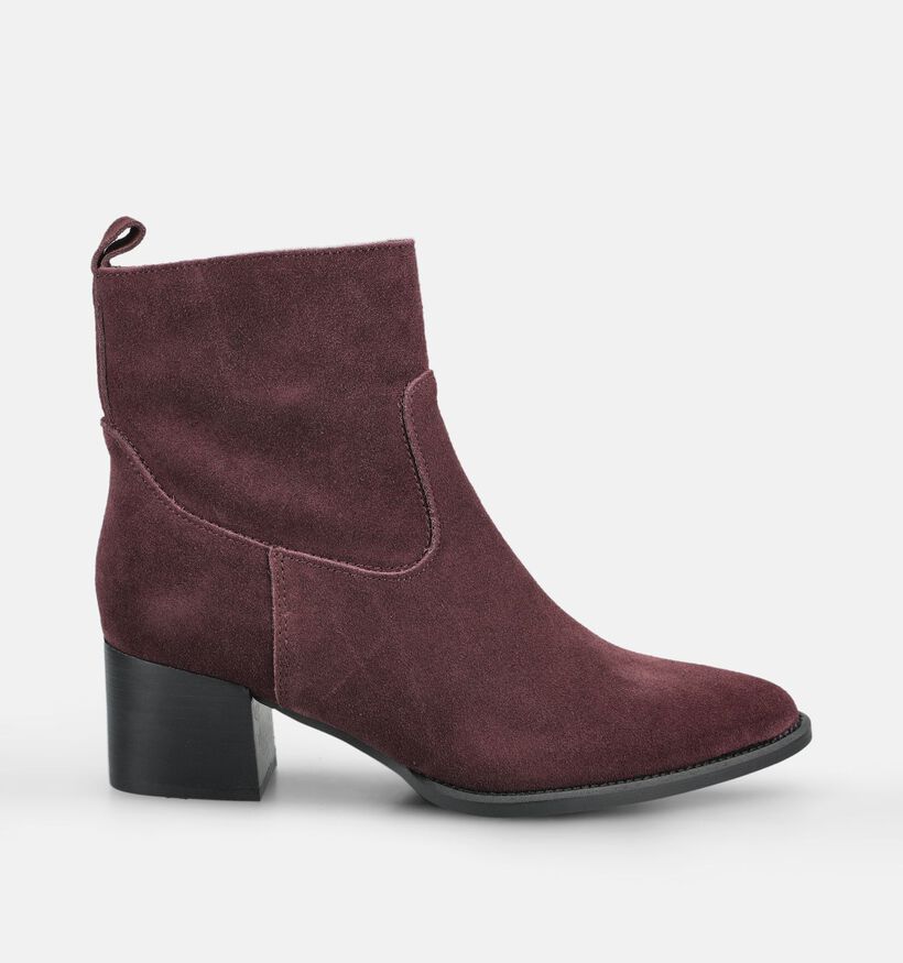 Poelman Bottines en Bordeaux pour femmes (376086)