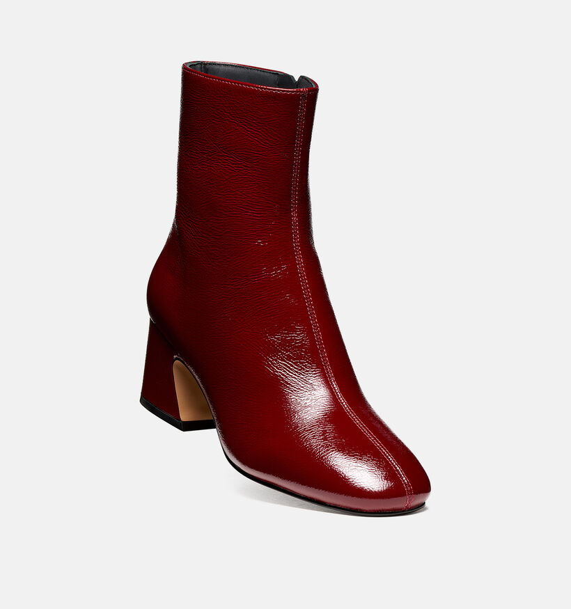 Geox Kalidine Bordeaux Enkellaarzen met Lage Hak voor dames (377783)